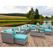 Best Place To Buy Florence 14 Piece Rattan Sectional Seating Group With Cushions Patio Furniture Sets Wicker Patio Furniture Set Outdoor Wicker Patio Furniture