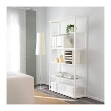 Fjalkinge Wandmeubel Wit 118x193 Cm Ikea Office Shelving Shelving Unit Shelves