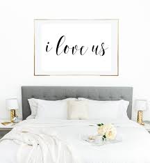 I Love Us Print Bedroom Wall Decor Above Bed Wall Decor Bedroom Above Bed Decor