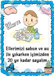 Covid 19 Kurallar Okul Oncesi Panosundaki Pin