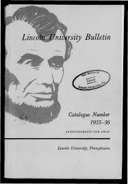 Lincoln University Bulletin