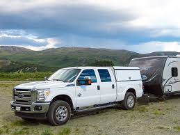 Towing with a truck camper. What Is The Best Truck For Towing A Travel Trailer