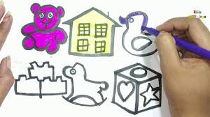 Baby Toys Drawing Learn How To Draw Baby Toys Drawing And Coloring For Baby Drawing Coloring For Kids Drawing For Kids