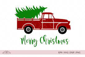 Download Christmas Tree Truck Svg Cut Files 35085 Cut Files Design Bundles