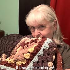 Bernat blanket yarn Christmas afghan project