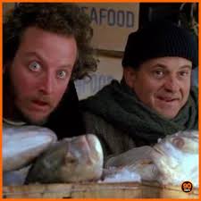 Lo senti quest'odore Marv?" "Si..è pesce!" "No, è l'odore della libertà."  "No è pesce.." #mammahopersolaereo