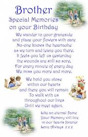 Brother Birthday In Heaven Images Details About A Brother Son Grandson Birthday Graveside Bereavement Memorial Keepsake Card Birthday In Heaven Quotes Brother Quotes Brother Birthday Quotes
