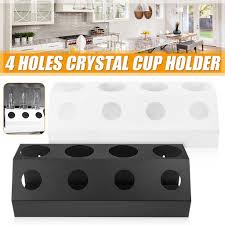 Top sellers top sellers most popular price low to high price high to low top rated products Stainless Steel Crystal Cup Holder Bottle Holder Cup Holder Drainer For Sodastream Crystal Bottles 4 Holes Black White Kjop Til Lave Priser I Nettbutikken Joom