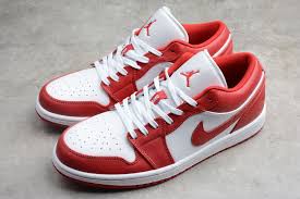 Air Jordan 1 Retro Low Gym Red 553558 611 Red White In 2020 Air Jordans Air Jordans Retro Jordans