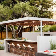 Wood backyard modern outdoor bar ideas. Ideas For Outdoor Dining Rooms Outdoor Backyard Modern Outdoor Kitchen Modern Backyard
