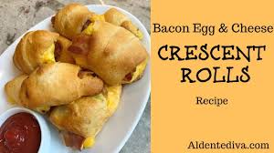Similar to the tubes of crescent dough you can buy at supermarkets. Bacon Egg Cheese Pillsbury Crescent Rolls Breakfast Recipe Youtube