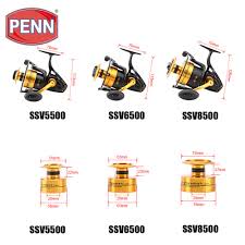 original penn spinfisher v ssv 3500 10500 spinning fishing reel 5 1bb full metal body ht 100