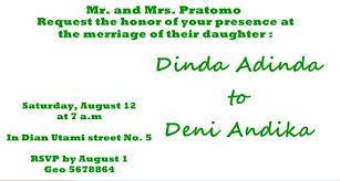 Contoh Invitation Card Bahasa Inggris Bahasa Inggris Belajar