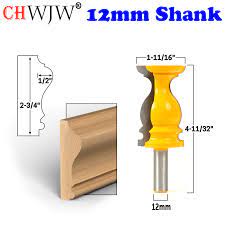 When making classic wainscot chair rail, there are two router bits that i use almost every time. Chwjw 1pc 12mm Shank Bullnose With Bead Column Face Large Elaborate Chair Rail Convex Column Face Molding Router Bit Milling Cutter Aliexpress