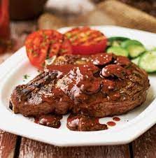 Strain marsala sauce and whisk in butter to finish. Rib Eye With Red Wine Mushroom Sauce Fresh Tupperware Blog
