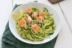 Zoodles In Frischkasesauce Mit Lachs Rezept In 2020 Zoodles Rezept Rezepte Zoodle Rezepte