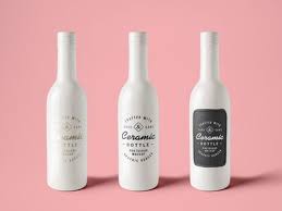 Ceramic Bottle Mockup Free Psd Bottle Mockup Ceramic Bottle Wine Bottle Packaging