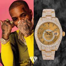 Kupuj bez ryzyka ✓ bezpieczna przesyłka ✓. Tory Lanez Iced Out Diamond Rolex Sky Dweller Superwatchman Com