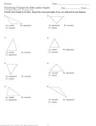 Cite multiple properties for the. Classifying Triangles By Sides And Or Angles