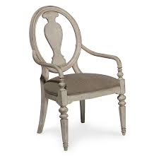 A R T Furniture Belmar Ii Oval Splat Back Arm Chair Set Of 2 Chair Furniture Upholstered Dining Chairs