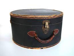 Black Leather Hat Box Leather Hats Black Leather Hat Hat Box