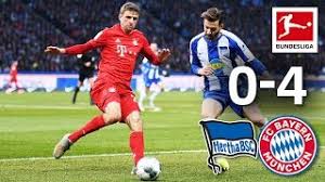 The last 20 times fc bayern münchen have played hertha bsc h2h there have been on average 3 goals scored per game. Hertha Berlin Vs Fc Bayern 0 4 Lewandowski Thiago Muller Perisic Score Youtube