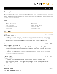 What to include in your resume. Professional Food Service Resume Examples Livecareer