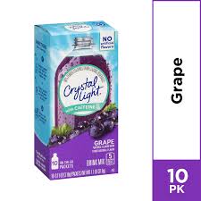 Crystal Light Grape On The Go Powdered Drink Mix With Caffeine 10 Ct 0 11 Oz Packets Walmart Inventory Checker Brickseek
