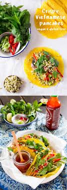 Crispy Vietnamese Pancakes The Veggie Community Community Crispy Pancakes Veggie Vietnamese Vietnamese Pancakes Vegetarian Recipes Asian Recipes