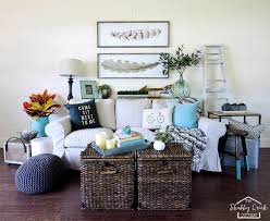 2 screws of matching color are included with the item vintage wall mounted storage baskets add a fun, charming look to any room. Adding Farmhouse Charm By Decorating With Baskets The Cottage Market