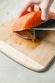 Brush both sides with olive oil and season with salt and pepper when it's cooked well, salmon is so tasty that you. How To Take The Skin Off Salmon Tips And Tricks