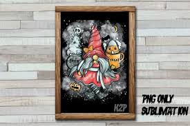 Download Halloween Gnome Girl Dirty Grunge Png Graphic By Ktwop Creative Fabrica SVG Cut Files