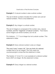 As you learn these various number systems, it. Example 1 A Natural Number Is Also A Whole Number Classification Of Real Numbers Examples Fraction Mathematics Rational Number