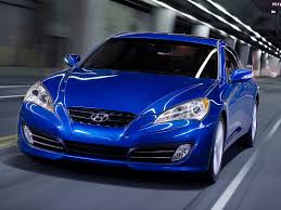 Hyundai Genesis Coupe Blue Car 2008 Hyundai Genesis Coupe Hyundai Genesis New Hyundai