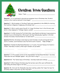 Read on for some hilarious trivia questions that will make your brain and your funny bone work overtime. 6 Best Easy Christmas Trivia Printable Printablee Com