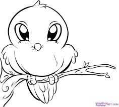 Pin By Danielle Mccarty On Cute Things Cute Coloring Pages Bird Drawings Baby Animal Drawings