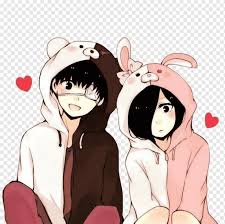 Or i would say a couple that most anime fans (having watched the anime or not) will know this one. Couple Anime Character Art Tokyo Ghoul Ken Kaneki Touka Ghoul Mammal Black Hair Manga Png Pngwing