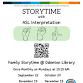 Family Storytime - ASL Interpretation Provided event in Odenton, MD