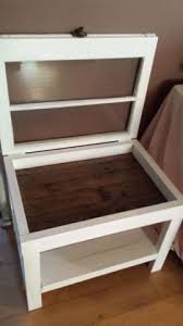 Old Window Shadow Box End Table Coffee Tables Brantford Kijiji Shadow Box Table Shadow Box Coffee Table Refurbished Table