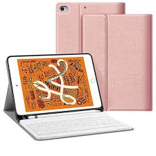 Juqitech Smart Keyboard Case 7 9 Inches For Ipad Mini 5 2019 5th Gen Ipad Mini 4 2015 Auto Sleep Wake Detachable Keyboard Case Ipad Mini Apple Pencil Holder