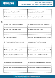 Present Simple Vs Present Continuous Exercises Intermediate Level Pdf Present Simple Vs Present Continuous Teaching English Grammar Teach English To Kids Teaching Guides