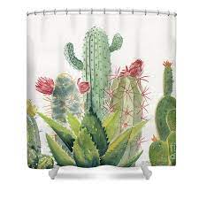 Maybe you would like to learn more about one of these? Cactus Watercolor Shower Curtain For Sale By Melly Terpening