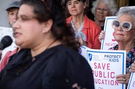 Photos from a pro-public education demonstration in Corpus Christi