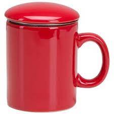 Andover Mills Rupert 11 Oz Infuser Mug Set Of 2 Color Simply Red Mugs Mugs Set Coffee Mugs