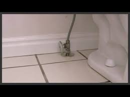 The water shutoff valve will be near the toilet, going into the floor or the wall. Toilet Shut Off Valve Replacement Toilet Installation Replace Toilet Home Repairs