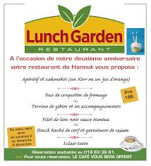 Choose from a variety of signature. Lunch Garden Hannut N Hesitez Pas A Reserver Ce Menu Est Servi A Table Facebook