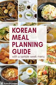 Korean Meal Planning Guide With A Sample Week Menu Korean Side Dishes Meal Planning Meals