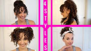 Curly hair can be a great asset if you know how to style it like the pro hairstylists. 4 Easy Hairstyles For Curly Hair Step By Step 3b 3c Hair Youtube