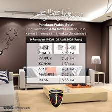 Bed and breakfast alor setar. Panduan Waktu Solat Bagi Kawasan Johan Group 30 Sdn Bhd Facebook