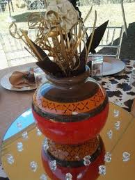 Next To An Actual Cattle Kraal African Wedding Wedding Decorations Traditional